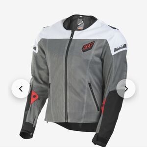 Men's Gray and White Performance Mesh Jacket